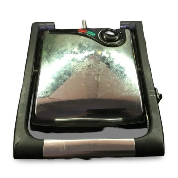 Bella Cucina Artful Food Electric Panini Grill Sandwich Press - Picture 3 of 6